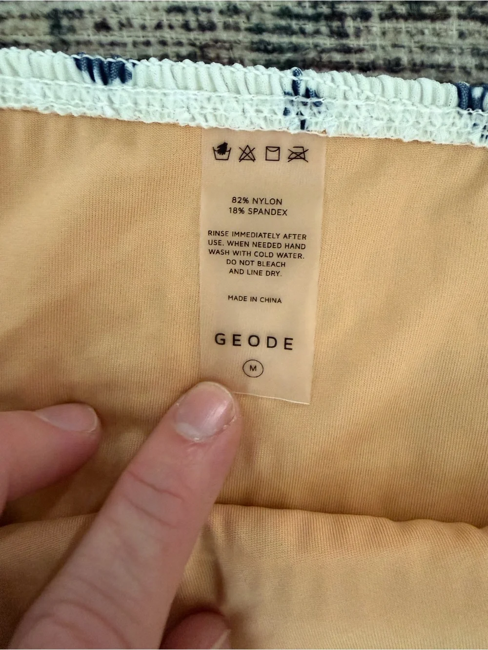 NWT Geode Swim Porto Shirred Bikini - Picture 3 of 5